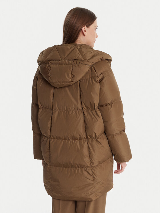 Weekend Max Mara Weekend Max Mara Пуховик Newbembo 2525496072 Коричневий Relaxed Fit