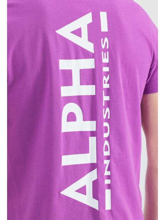 Alpha Industries Alpha Industries T-Shirt AI.128507-677-M Fioletowy Basic Fit