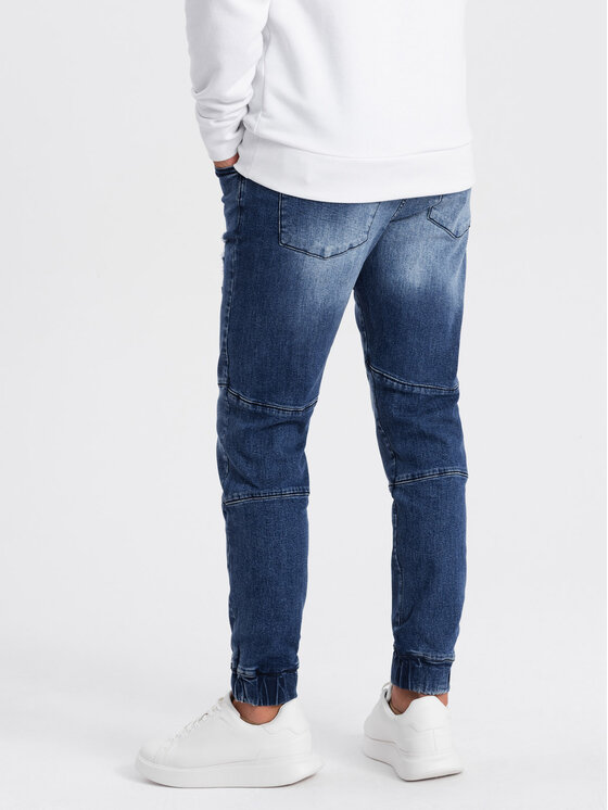 Ombre Ombre Jeansy OM-PADJ-0153 Modrá Fitting Fit