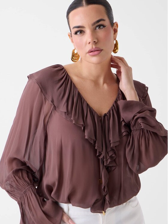 Marciano Guess Marciano Guess Top 182356 Hnědá Classic Fit