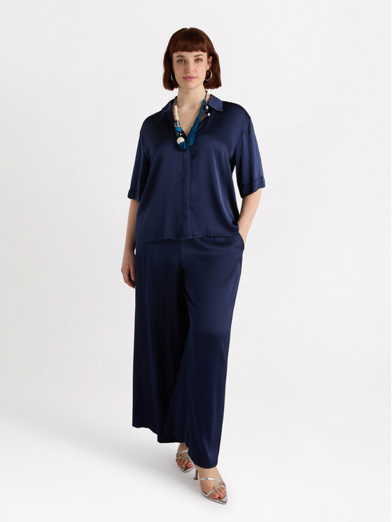 Fiorella Rubino Fiorella Rubino Camicia 5053T001391N024 Blu Boxy Fit