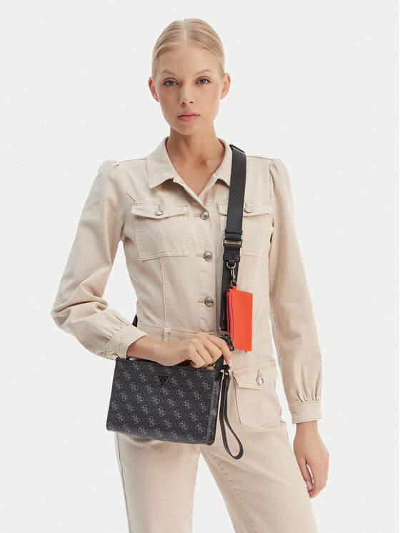 Guess Guess Torbica za okrog pasu HMMILO P6157 Črna