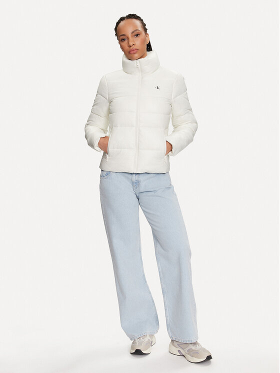 Calvin Klein Jeans Calvin Klein Jeans Kurtka przejściowa J20J223580 Écru Slim Fit