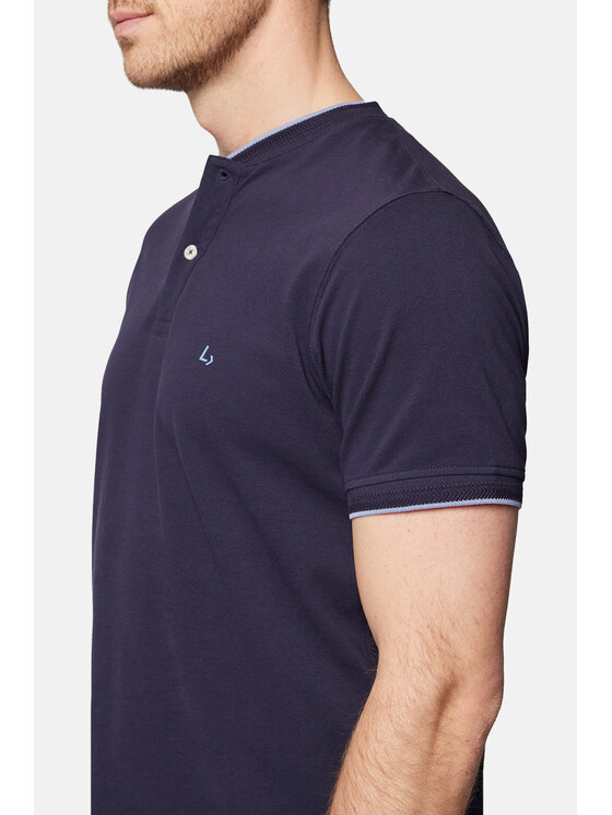 Lancerto Lancerto Polo Robbie PO073124000015 Granatowy Regular Fit