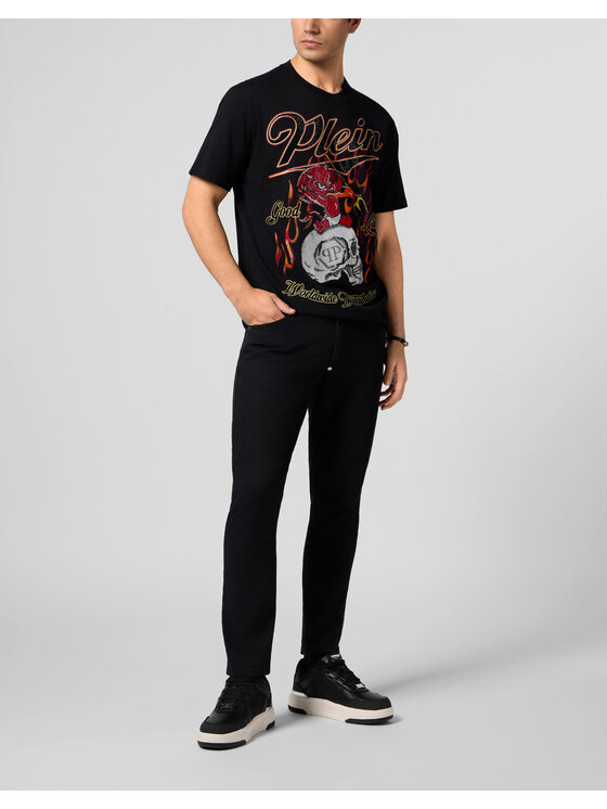 PHILIPP PLEIN PHILIPP PLEIN T-Shirt 28967 Czarny Regular Fit