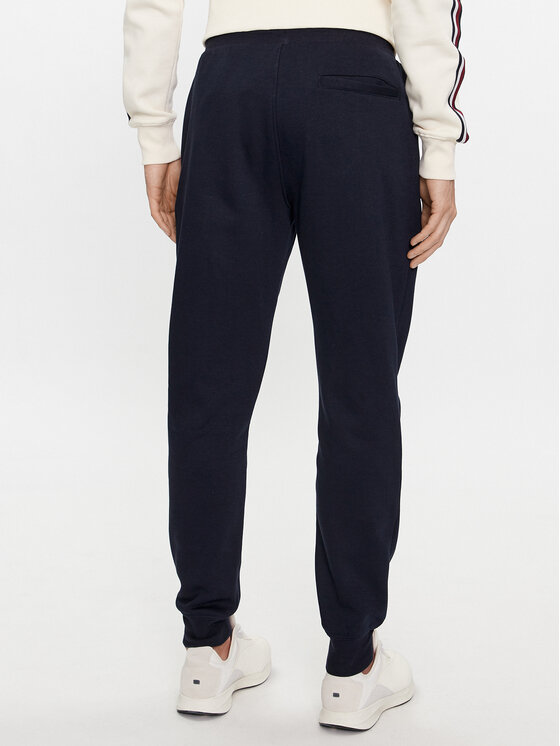 Tommy Hilfiger Tommy Hilfiger Spodnie dresowe Flag Logo MW0MW36142 Granatowy Relaxed Fit