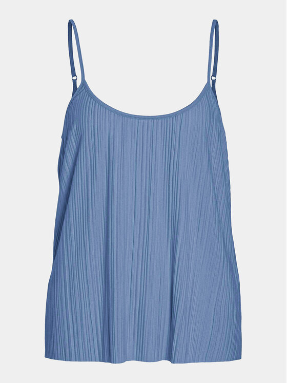 Vila Vila Top Plisa 14096337 Modrá Relaxed Fit