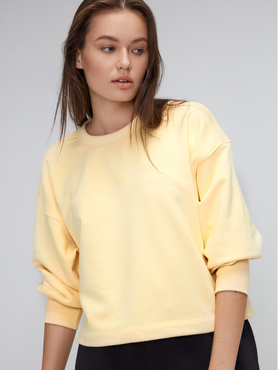 Felpa AW21-BLD010 Giallo Relaxed Fit