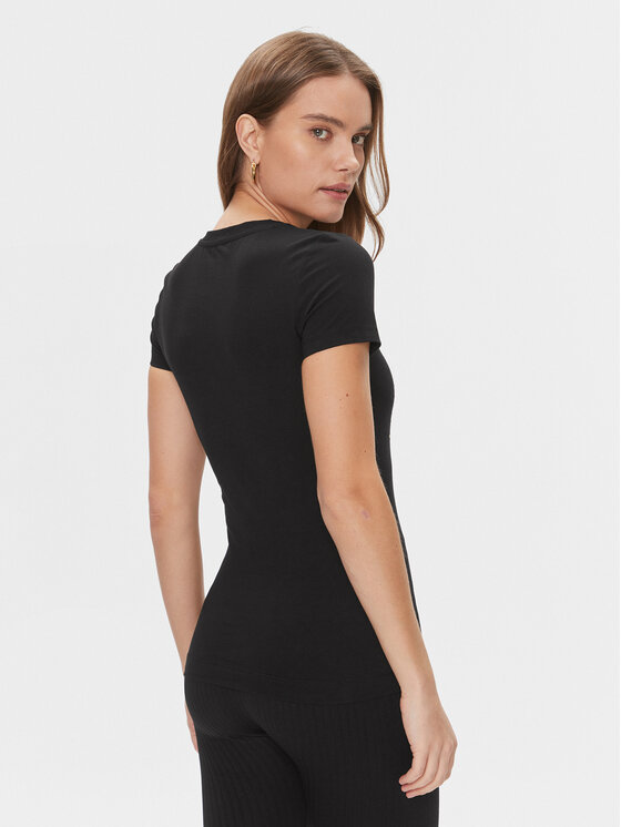 Guess Guess T-Shirt Camelia W4RI47 J1314 Czarny Slim Fit