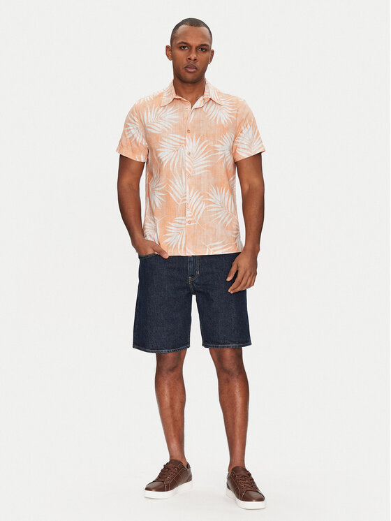 Guess Guess Marškiniai M5GH68 WH3A0 Oranžinė Regular Fit