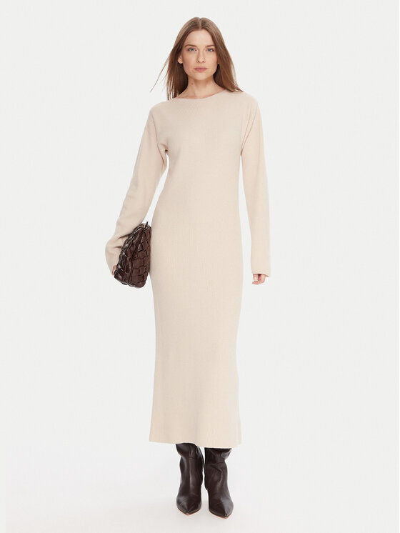 Kontatto Kontatto Strickkleid 3M0879C Beige Regular Fit
