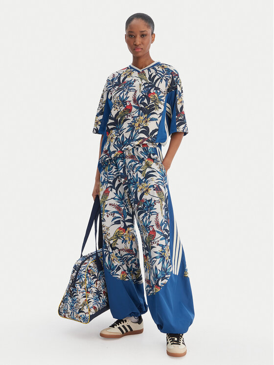 adidas adidas Sportinės kelnės Farm Rio Premium KD4643 Mėlyna Loose Fit