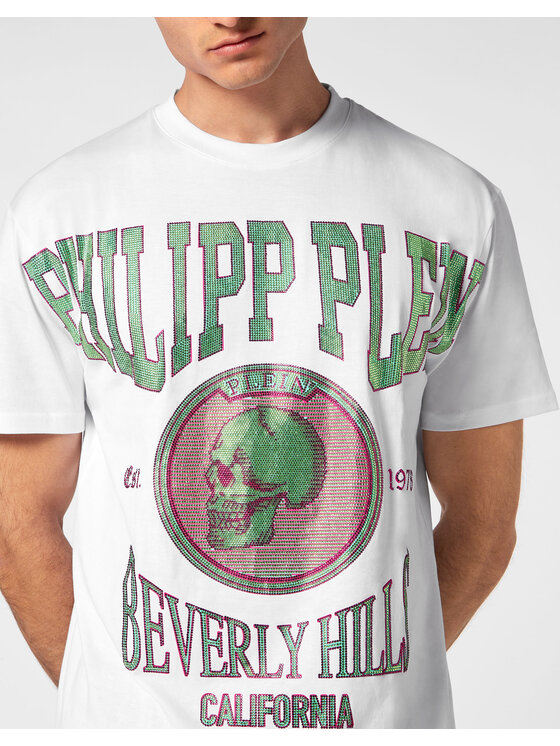 PHILIPP PLEIN PHILIPP PLEIN T-Shirt 3407 Biały Regular Fit