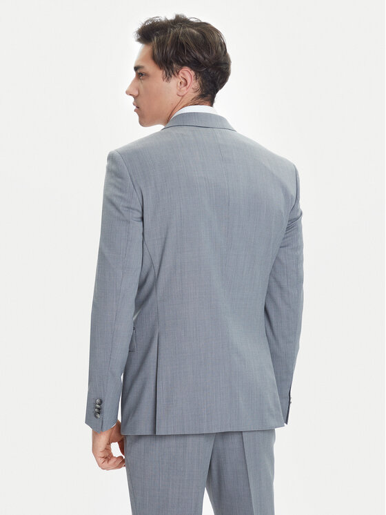 BOSS BOSS Garnitur H-Huge 50546087 Szary Slim Fit