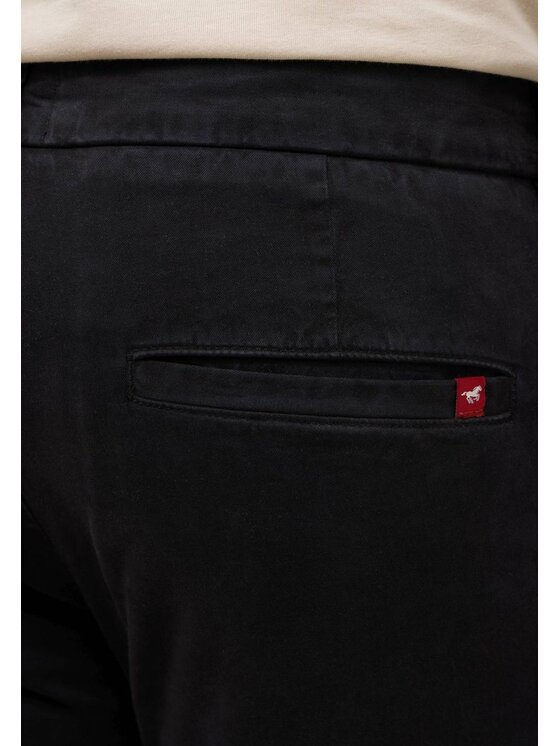 Mustang Mustang Chinosy Style Daytona Chino Czarny Slim Fit