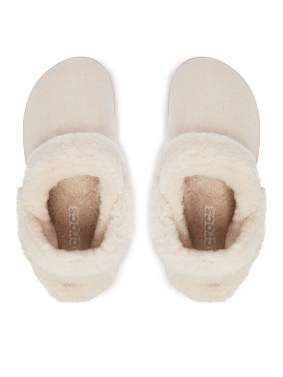 Crocs Crocs Papucs Classic Unfurgettable Suede Clog 212106 Krém