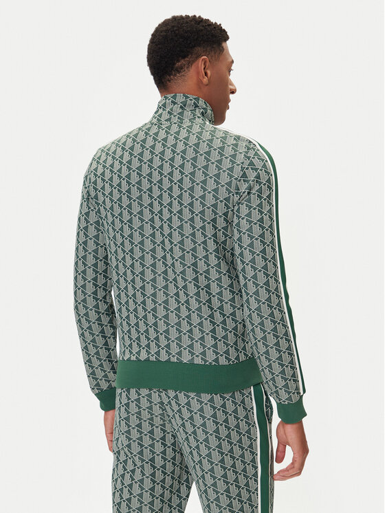 Lacoste Lacoste Bluza SH1368 Zielony Regular Fit