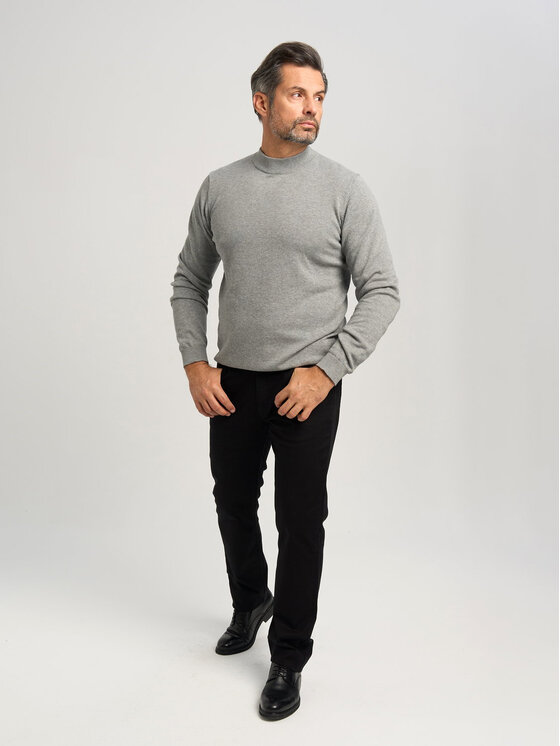 Willsoor Willsoor Sweter 71414 Szary Regular Fit