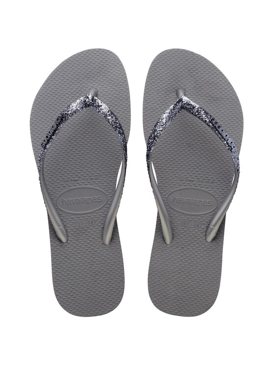 Japonki Havaianas, Rozmiar 33/34, Szare, HAVAIANAS Infradito Donna Hav. Slim Glitter II 4146975.5178 Grigio