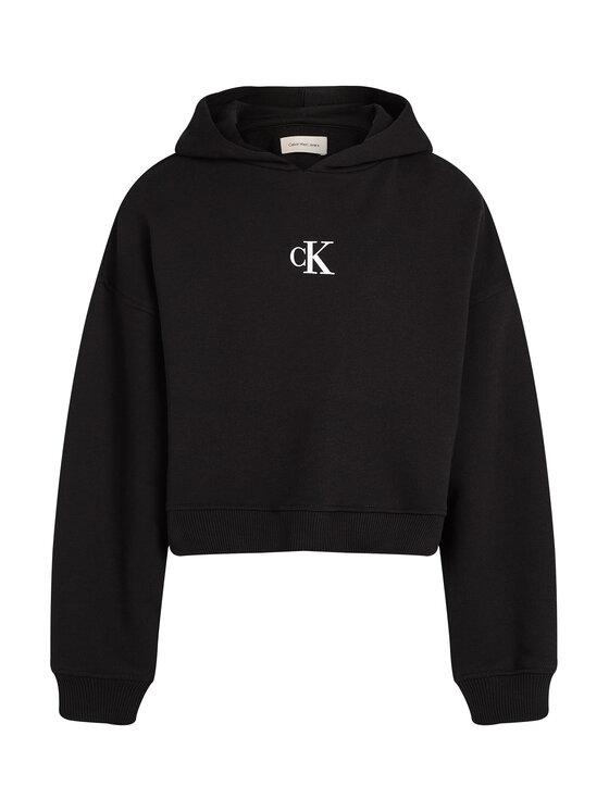 Calvin Klein Jeans Calvin Klein Jeans Суитшърт IG0IG02755 D Черен Boxy Fit