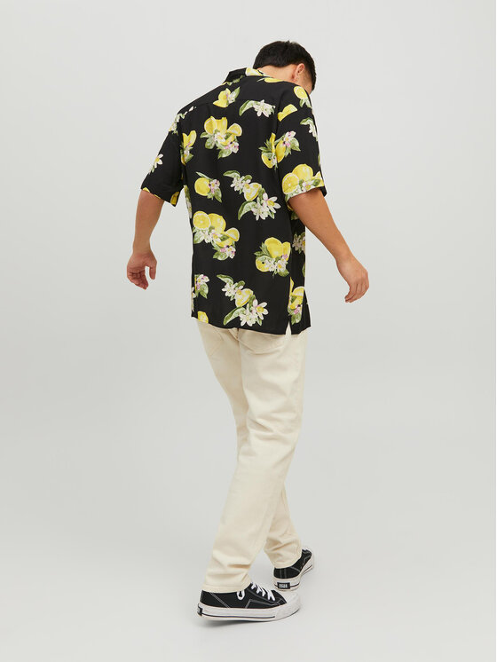 Jack&Jones Jack&Jones Košeľa Luke 12227625 Čierna Relaxed Fit