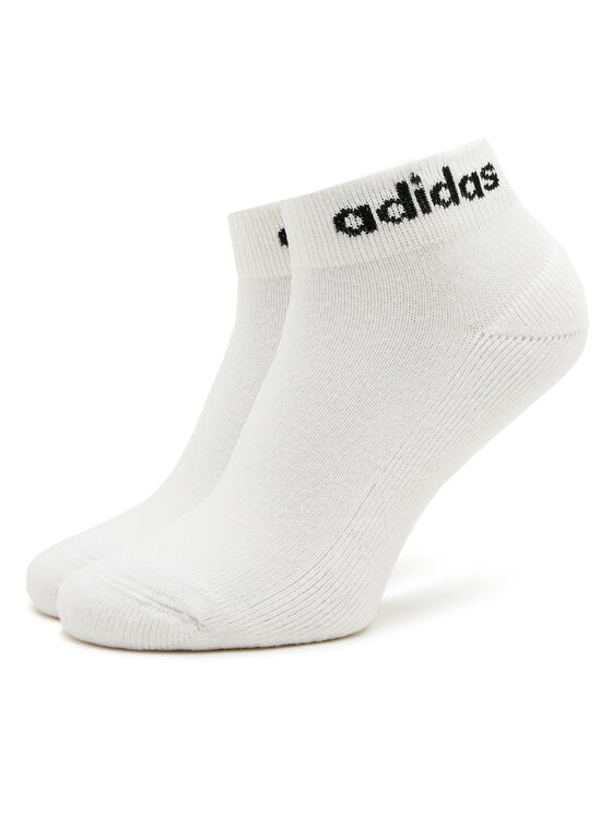 adidas adidas Krátke ponožky Linear Ankle Socks Cushioned Socks 3 Pairs HT3457 Biela
