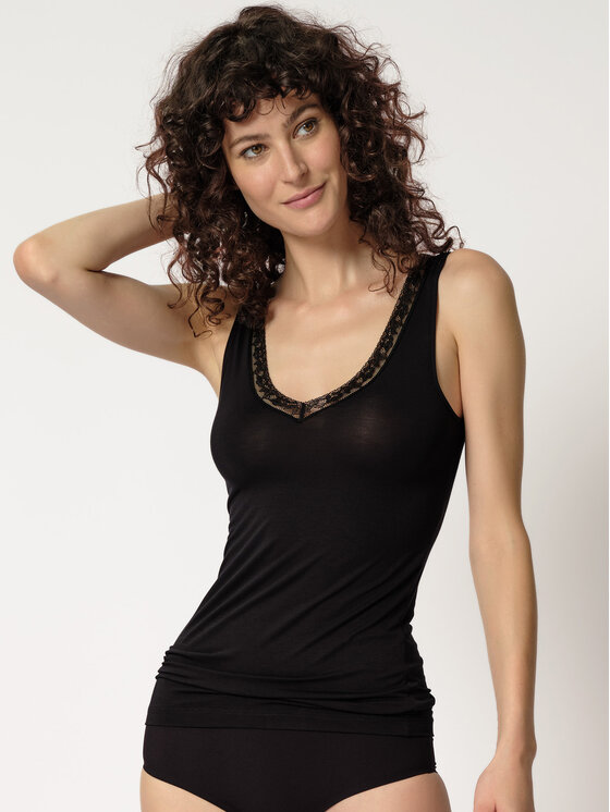Huber Huber Top 10224 Černá Slim Fit