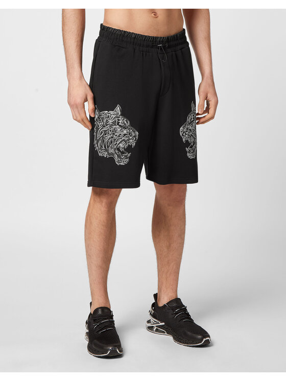 Plein Sport Plein Sport Pantaloncini 2585 Nero Jogger Fit