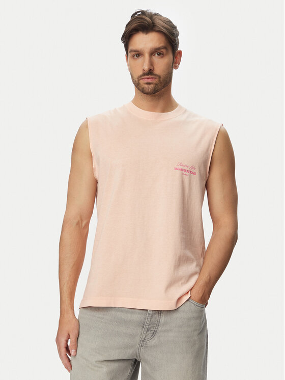 Jack & Jones Jack & Jones Майка Cassis Washed Back 12295076 Світло-помаранчевий Relaxed Fit