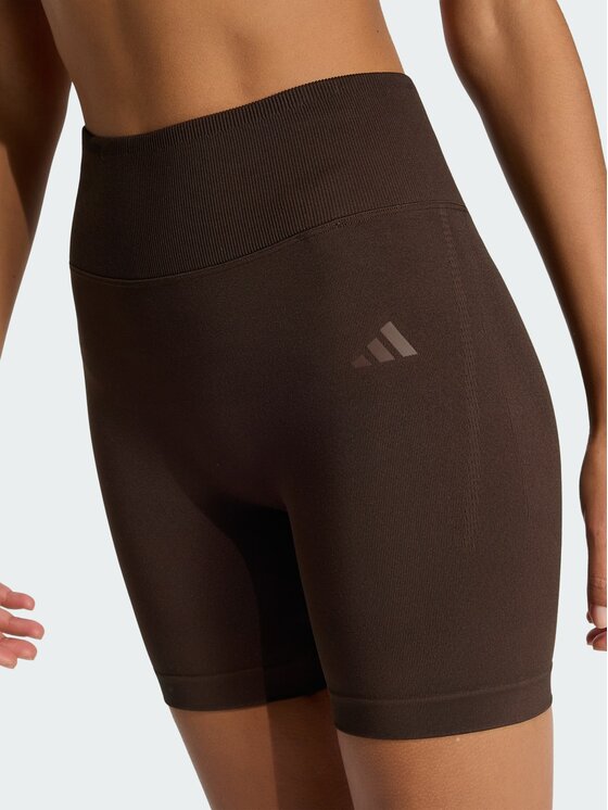 adidas adidas Legginsy 164274 Brązowy ciemny Fitted Fit