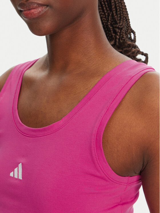 adidas adidas Τοπ Essentials Small Logo JP4792 Ροζ Slim Fit