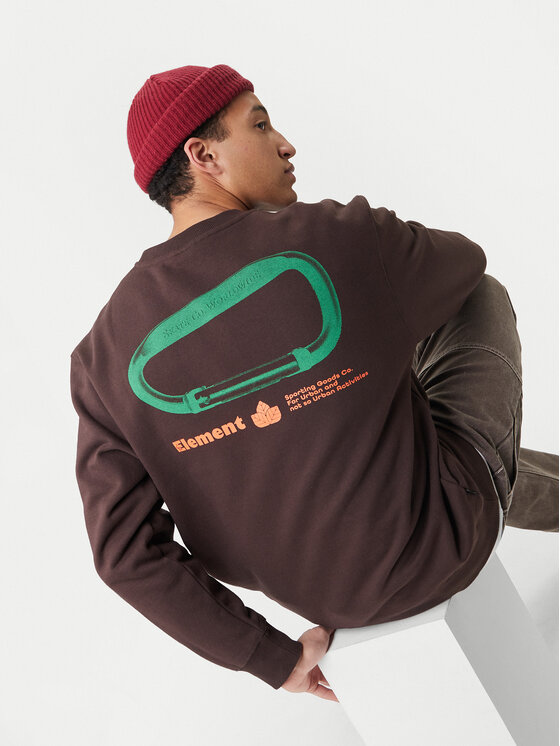 Element Element Mikina Sporting Cr ELYSF00308 Hnědá Regular Fit