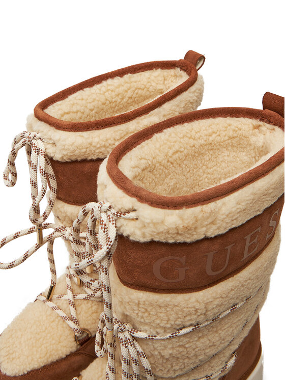 Guess Guess Μπότες Χιονιού Undela2 FLFUN2 FUR11 Μπεζ
