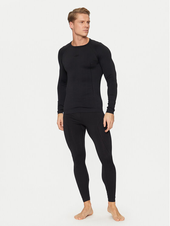 4F 4F Верхня термоактивна білизна 4FWAW24USEAM172 Чорний Slim Fit
