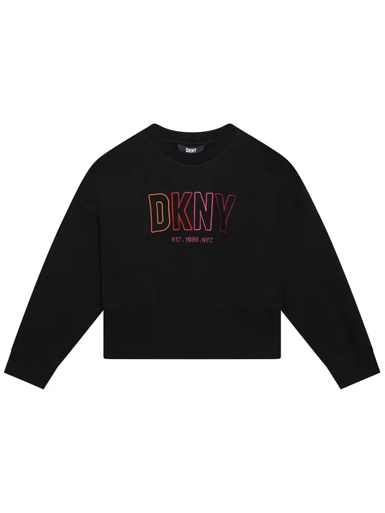 DKNY Sweatshirt D35S94 S Schwarz Regular Fit