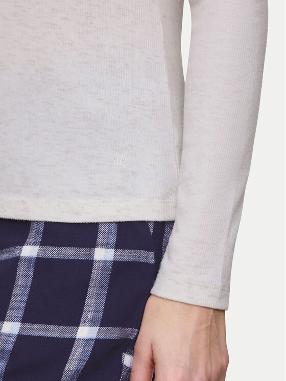 Triumph Triumph Cămașă pijama Mix&Match 10225031 Écru Regular Fit