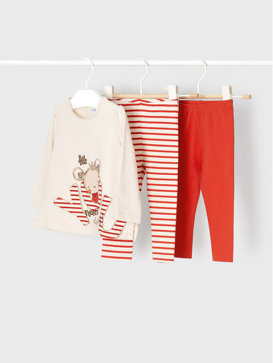 Completo maglietta e leggings 2731 Multicolore