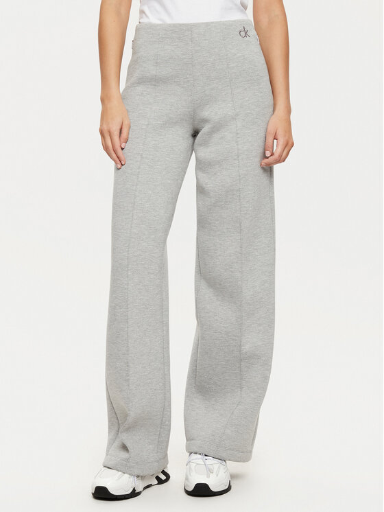 Calvin Klein Bavlnené nohavice K20K207947 Sivá Relaxed Fit