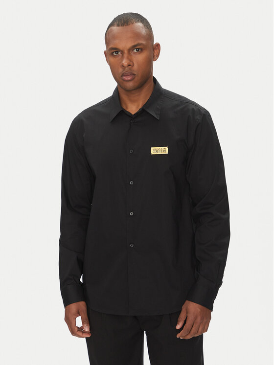 Versace Jeans Couture Košeľa 78GALYR1 Čierna Slim Fit