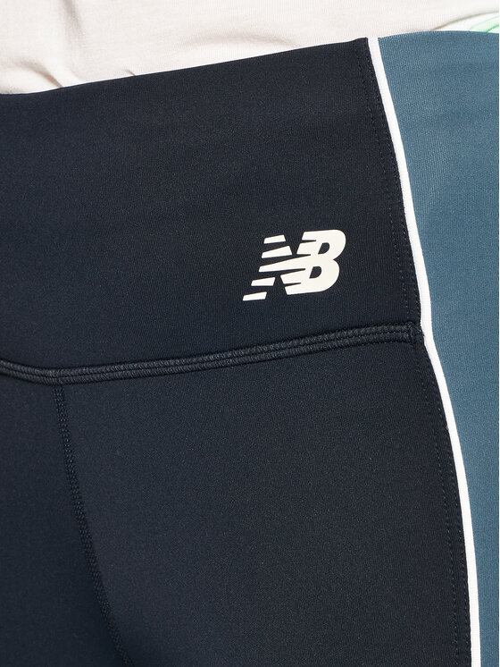 New Balance Running Fast Flight Czarne legginsy ze wzorem