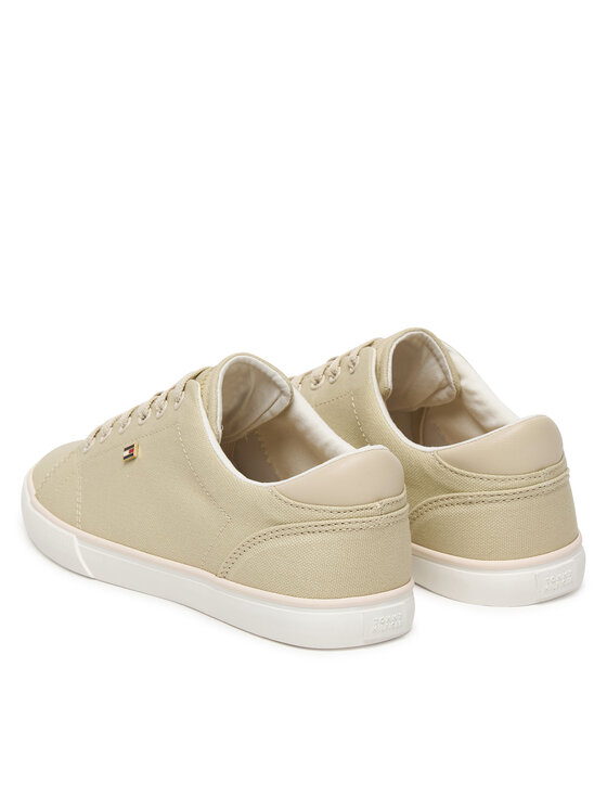 Tommy Hilfiger Tommy Hilfiger Sneakersy Th Low Profile Vulc Canvas FW0FW09102 Beżowy