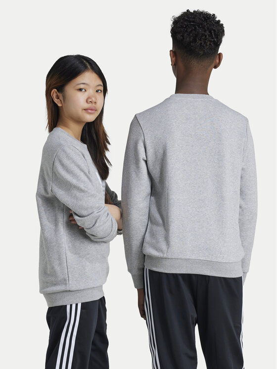 adidas adidas Bluza Trefoil IY7436 Szary Regular Fit
