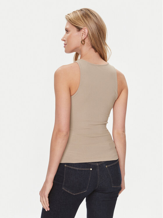 Guess Guess Marškinėliai W4RP43 KAZH2 Smėlio Slim Fit