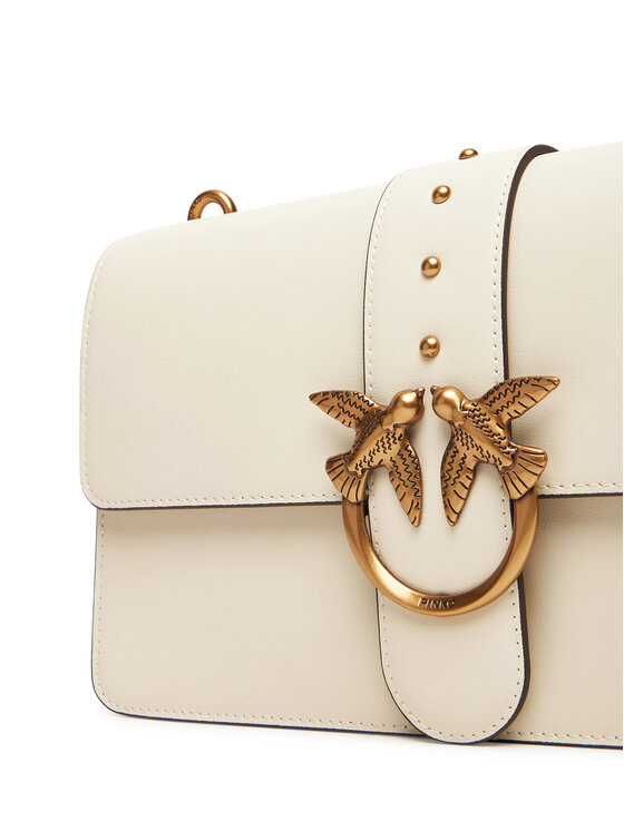 PINKO PINKO Borsetta Love One Classic ST.CL Al 25-26 PLTT 105857 A0F1 Bianco