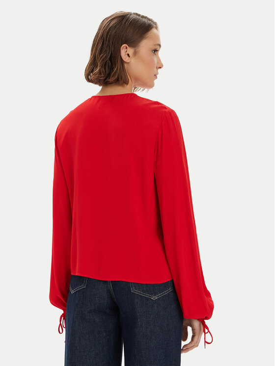 Tommy Hilfiger Tommy Hilfiger Bluză WW0WW41835 Roșu Regular Fit