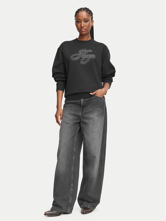 HUGO HUGO Суитшърт Danicey  50570917 Черен Relaxed Fit