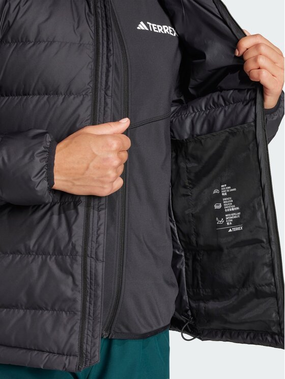 adidas adidas Kurtka wielofunkcyjna Terrex Multi Light Down CLIMAWARM Hooded Czarny Regular Fit