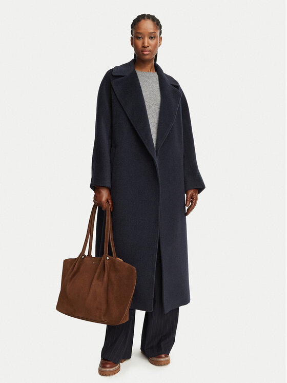 Weekend Max Mara Weekend Max Mara Vilnonis paltas Tempera 2625016072 Tamsiai mėlyna Regular Fit