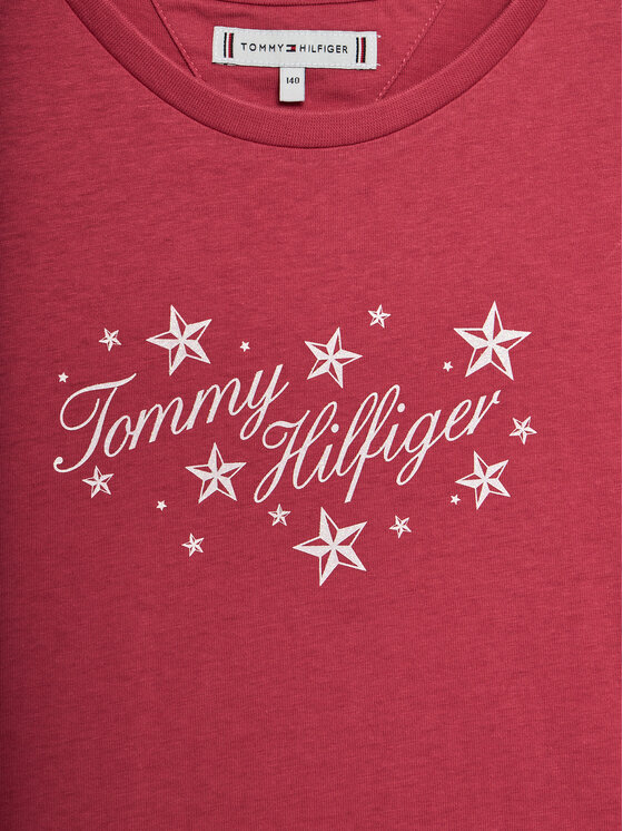 Tommy Hilfiger Tommy Hilfiger Tričko KG0KG08250 D Ružová Regular Fit