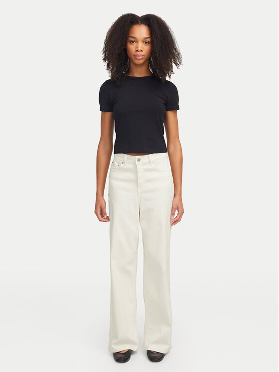 JJXX JJXX Traperice Tokyo 12269078 Écru Wide Leg
